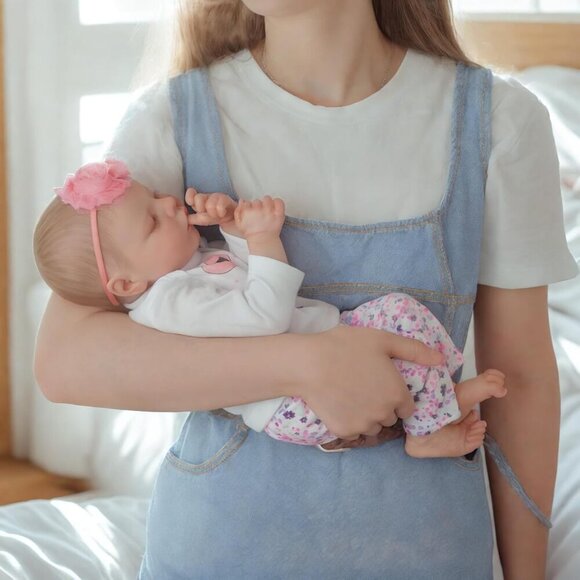 🆕17 Inch Girl Full Vinyl Body Realistic Soft Body  Newborn Reborn Baby Doll - Picture 6 of 9